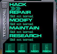 System Shock 2 example skills tree