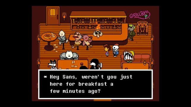 Screenshot of Undertale as an example of a 2D top-down perspective